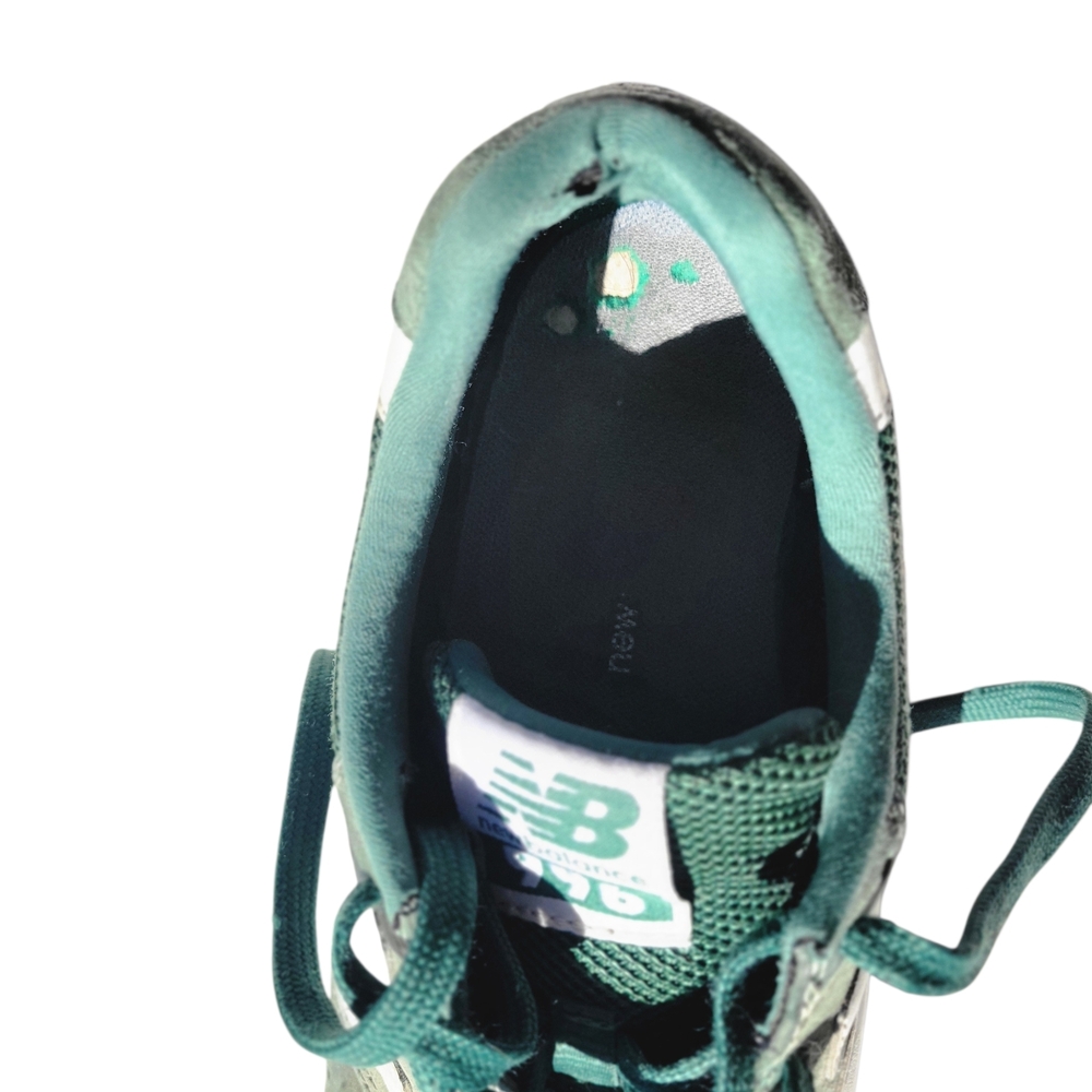 New Balance Green Suede & Mesh Sneakers - Picture 4 of 6